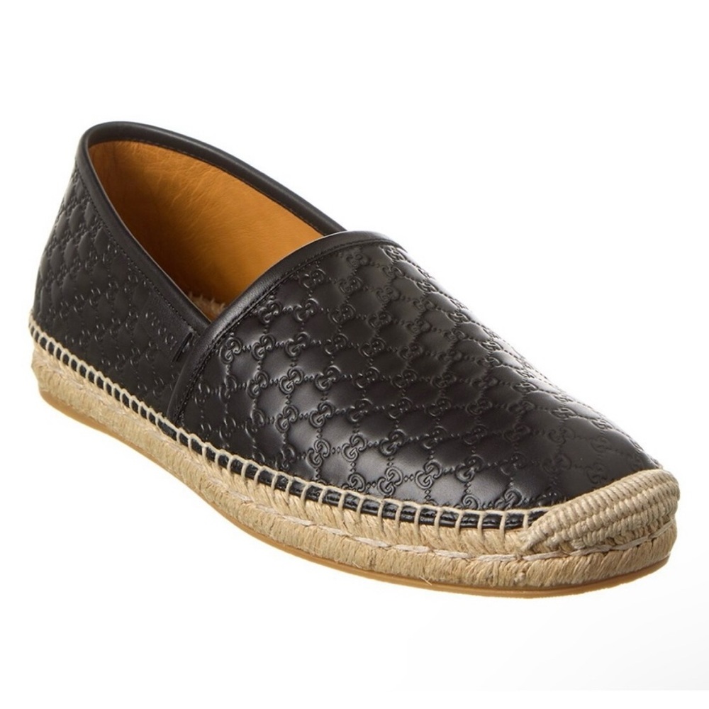 Lightly used GUCCI Microguccissima Leather Espadrille size 39